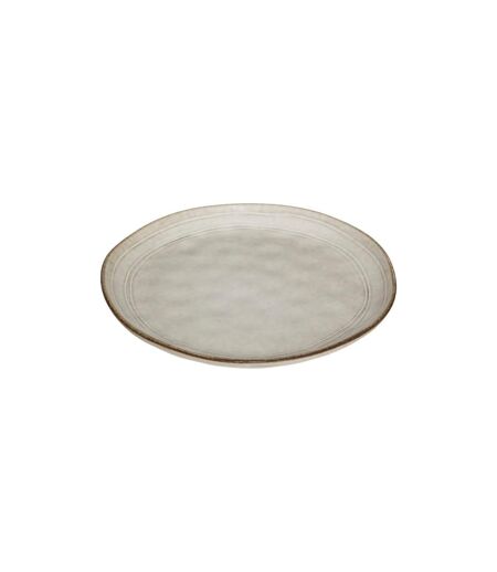 Lot de 6 Assiettes à Dessert Flower 21cm Gris