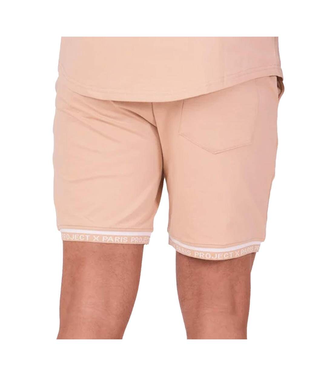 Short rose pêche/blanc homme project x paris ww-2