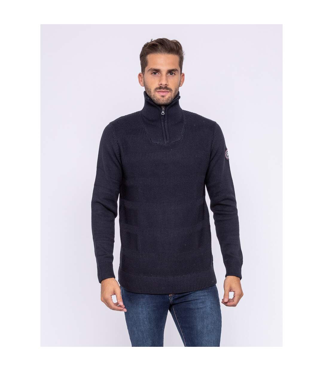 Pull col montant zippé LULU-1