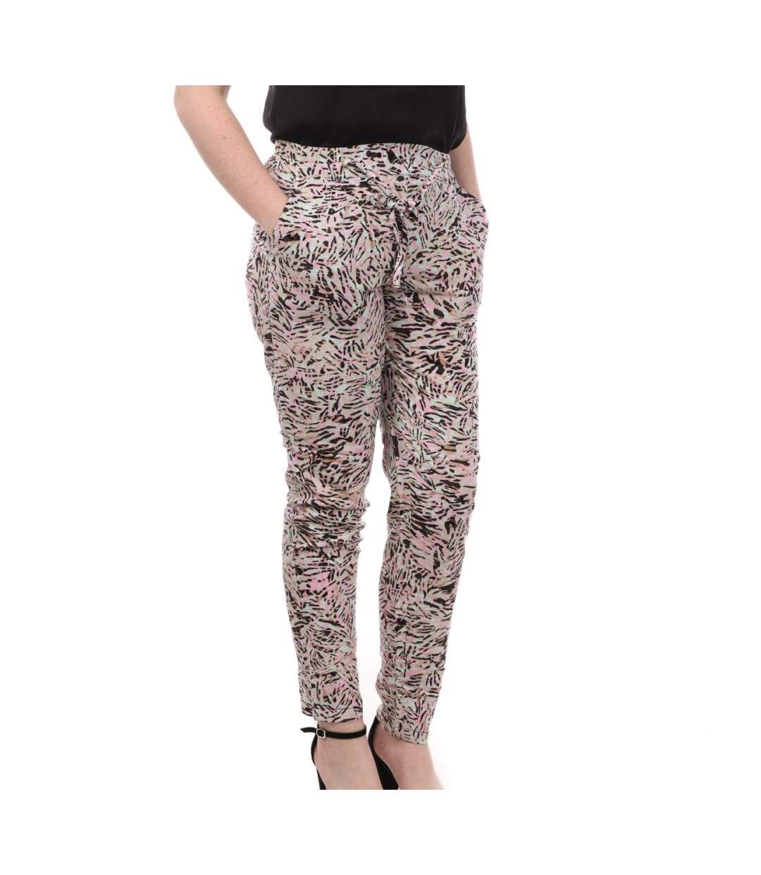 Pantalon Rose/Turquoise/Beige Femme Vero Moda Easy - S