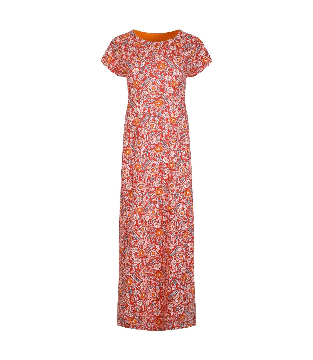 Womens/ladies mirren all-over print maxi dress tango red Weird Fish-1