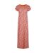 Womens/ladies mirren all-over print maxi dress tango red Weird Fish-1