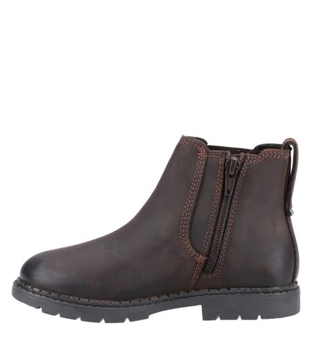 Bottines chelsea mini preston garçon marron Hush Puppies