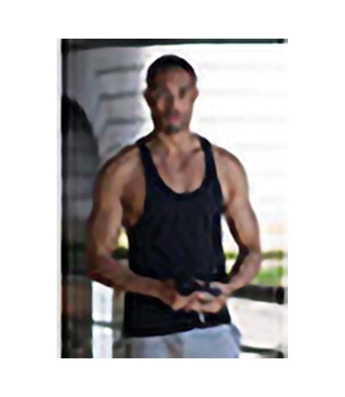 Skinnifit Mens Plain Sleeveless Muscle Vest (Black) - UTRW4741