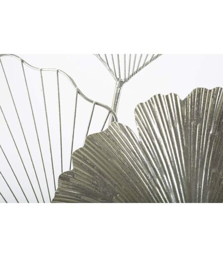 Décoration Murale en Métal Goxy 86cm Argent
