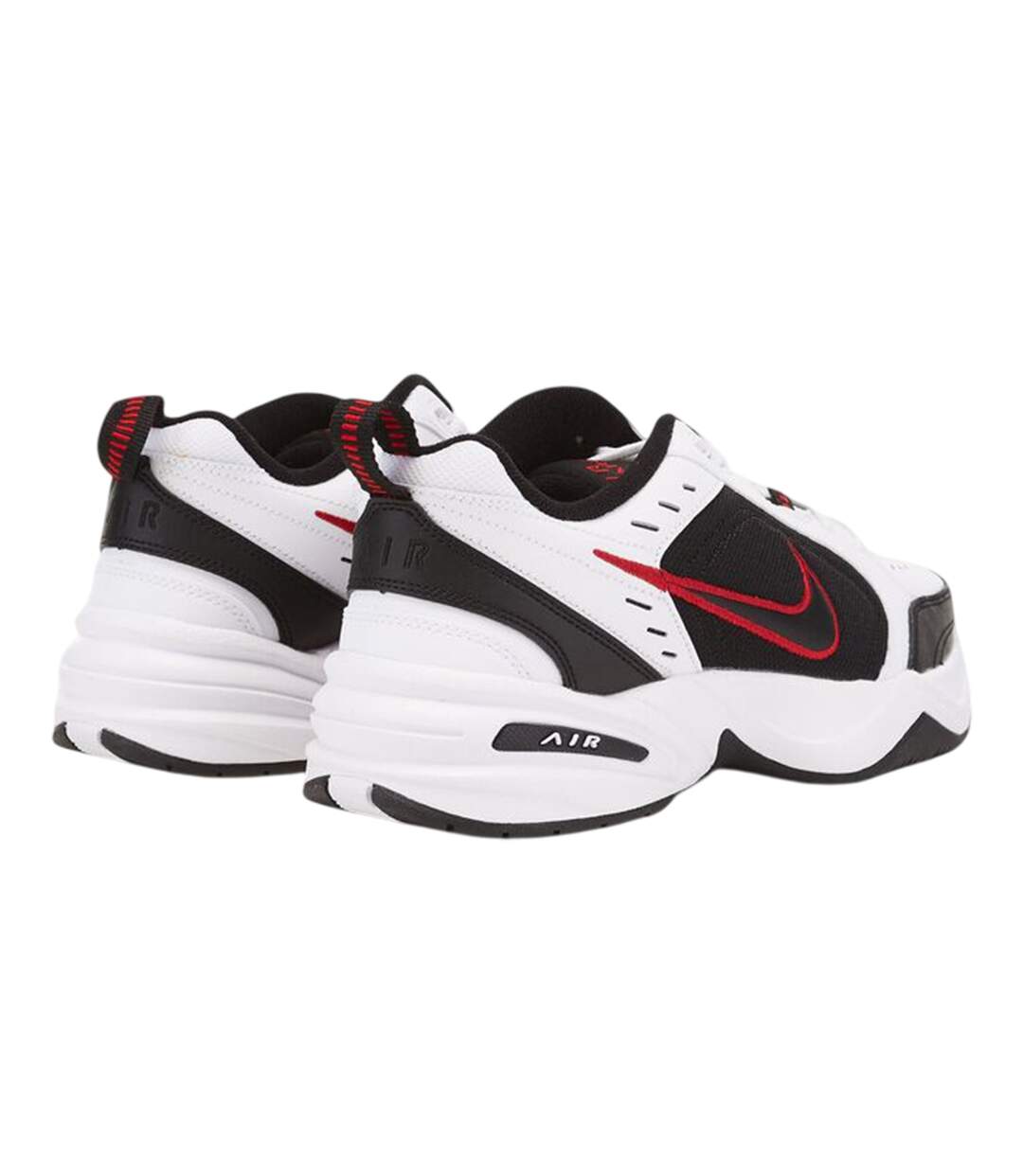 Mens Air Monarch Iv Swoosh Leather Training Shoes White Black Nike-2