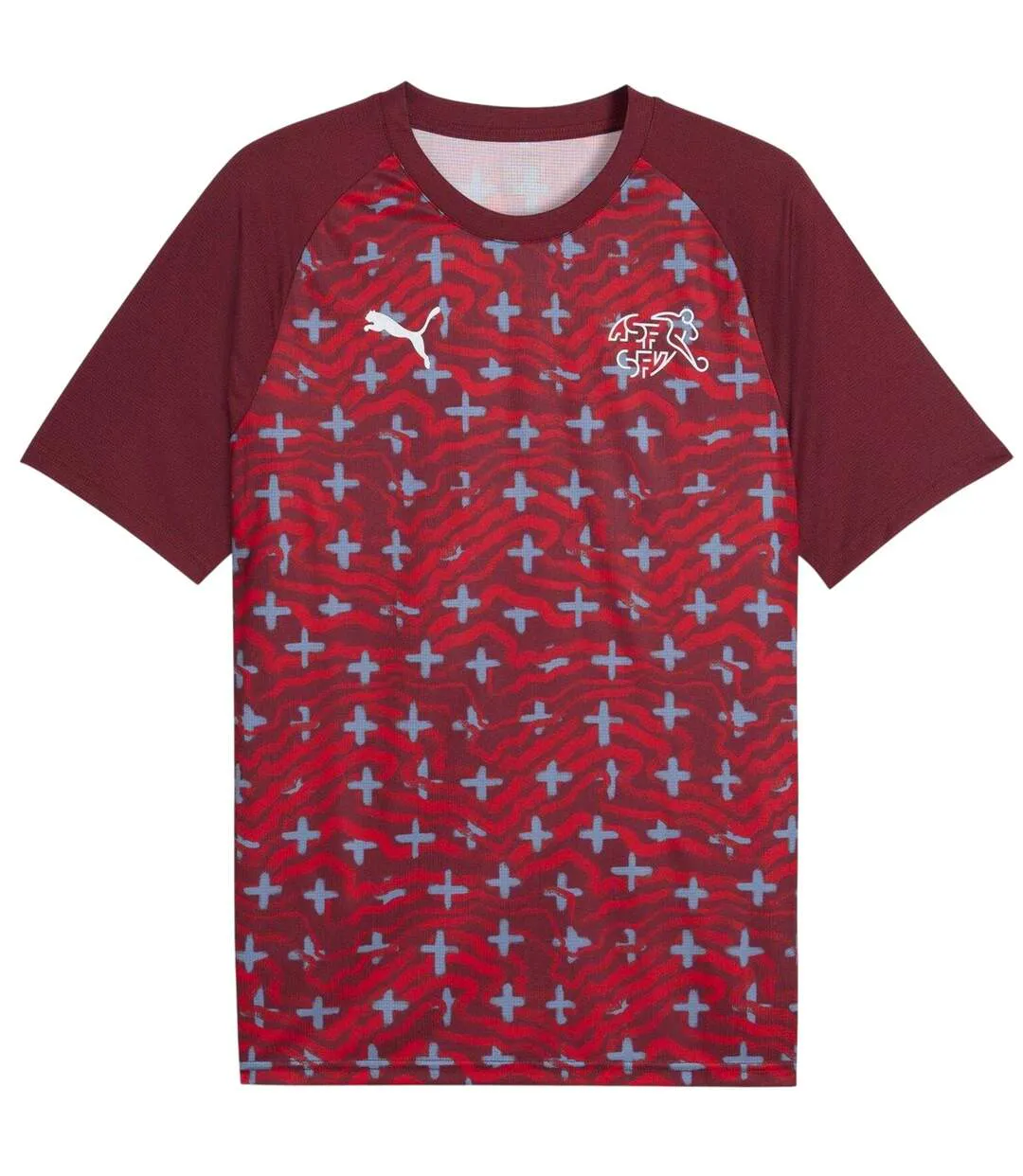 Mens World Cup 2026 Switzerland Fc Short-sleeved Football Shirt Red White Puma-2