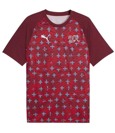 Mens World Cup 2026 Switzerland Fc Short-sleeved Football Shirt Red White Puma