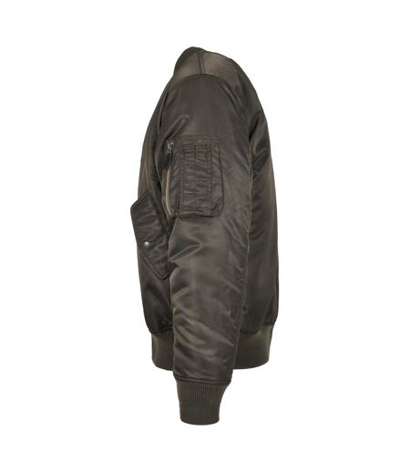 Blouson D'aviateur Ma1 Homme Anthracite Build Your Brand