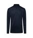 Mens Hpado 110 Long-sleeved Polo Shirt Dark Blue Boss-2