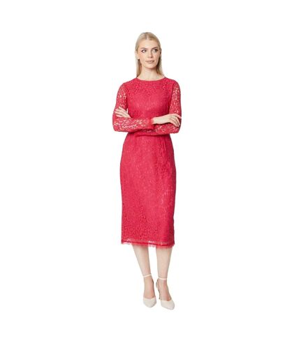 Robe fourreau femme framboise Principles