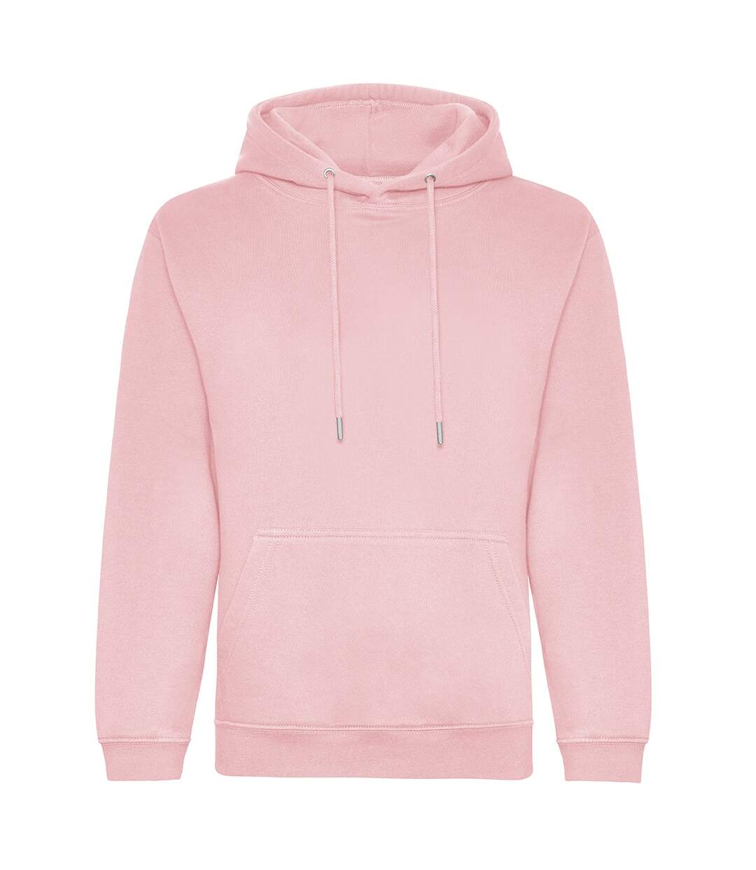 Mens organic hoodie baby pink Awdis