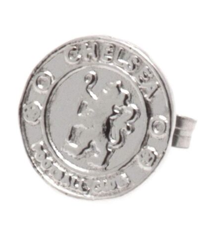 Chelsea FC Sterling Silver Stud Earring (Silver) (One Size) - UTTA1405