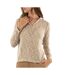 Sweat capuche beige femme sun valley doglio-1
