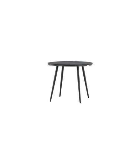 Table de Jardin Ronde Break 90cm Noir