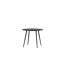 Table de Jardin Ronde Break 90cm Noir-3