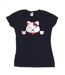 Disney - T-shirt BIG HERO BAYMAX KITTEN HEADS - Femme (Bleu marine) - UTBI13339-1