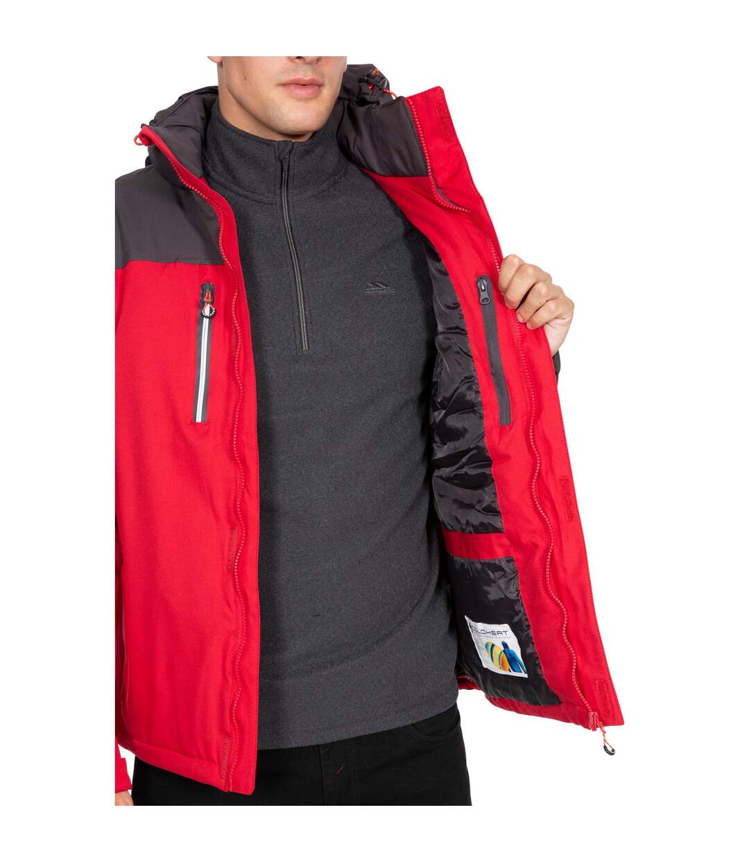 Veste imperméable tolsford homme rouge Trespass Trespass