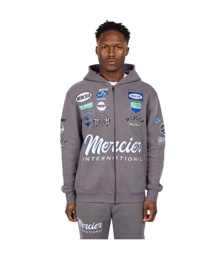 Mens International Full Zip Hoodie Grey Mercier