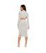 Jupe Mi-longue Femme Vert De Gris Clair Missy Empire-2