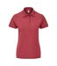 Fruit Of The Loom - Polo manches courtes - Femme (Rouge chiné) - UTPC4160