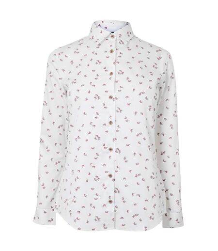 Womens/ladies Country Birds Shirt White Musto