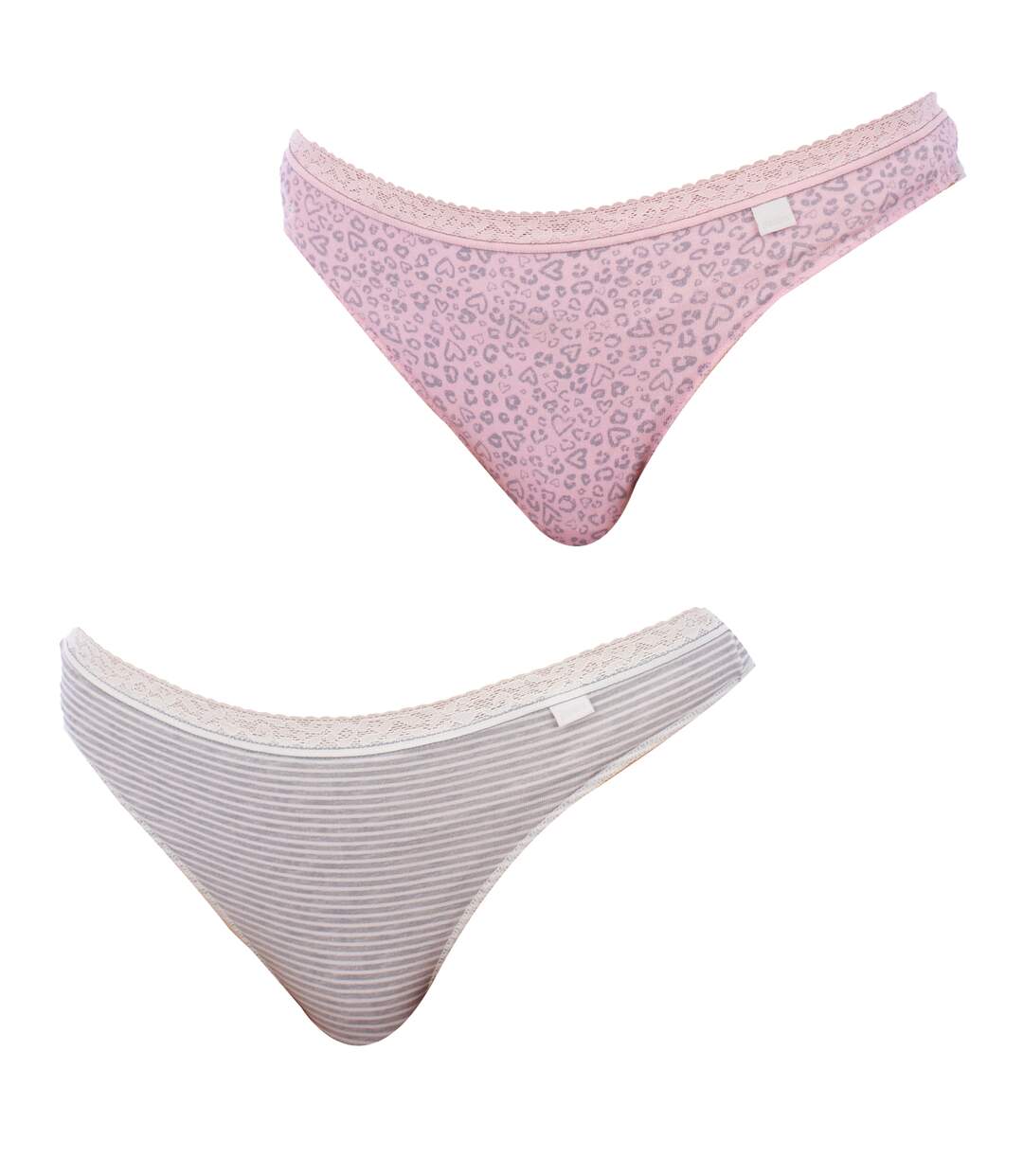 Pack of 2 Cotton Thongs 1031159 Women-1