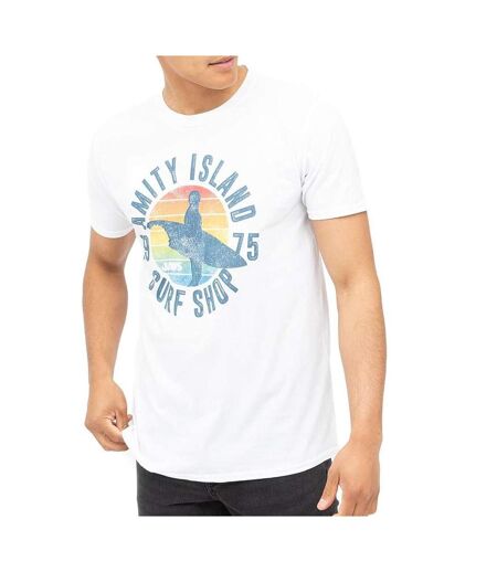 T-Shirt blanc homme jaws amity surf shop