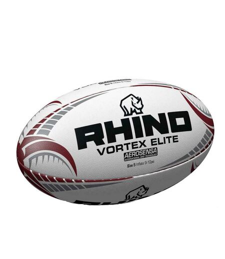 Ballon De Rugby Vortex Elite Taille 5 Blanc Rhino