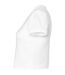 Womens/ladies Crop Top Solid White Bella + Canvas-3