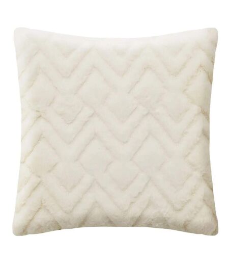 Coussin Imitation Fourrure Mara 45x45cm Blanc