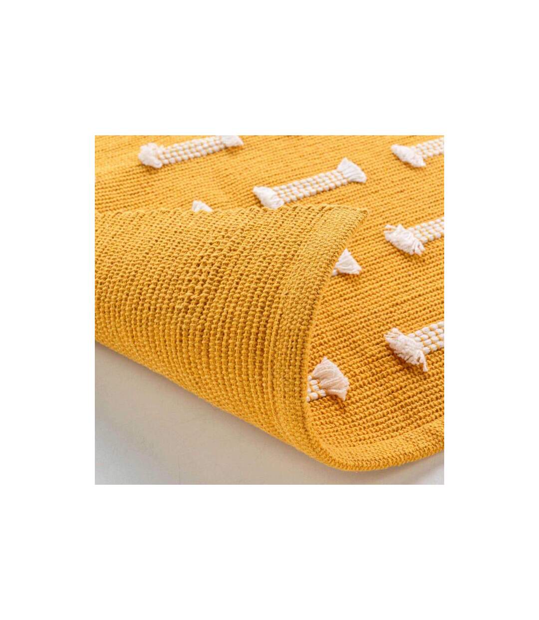 Tapis Déco Tissé Juline 50x80cm Jaune-3