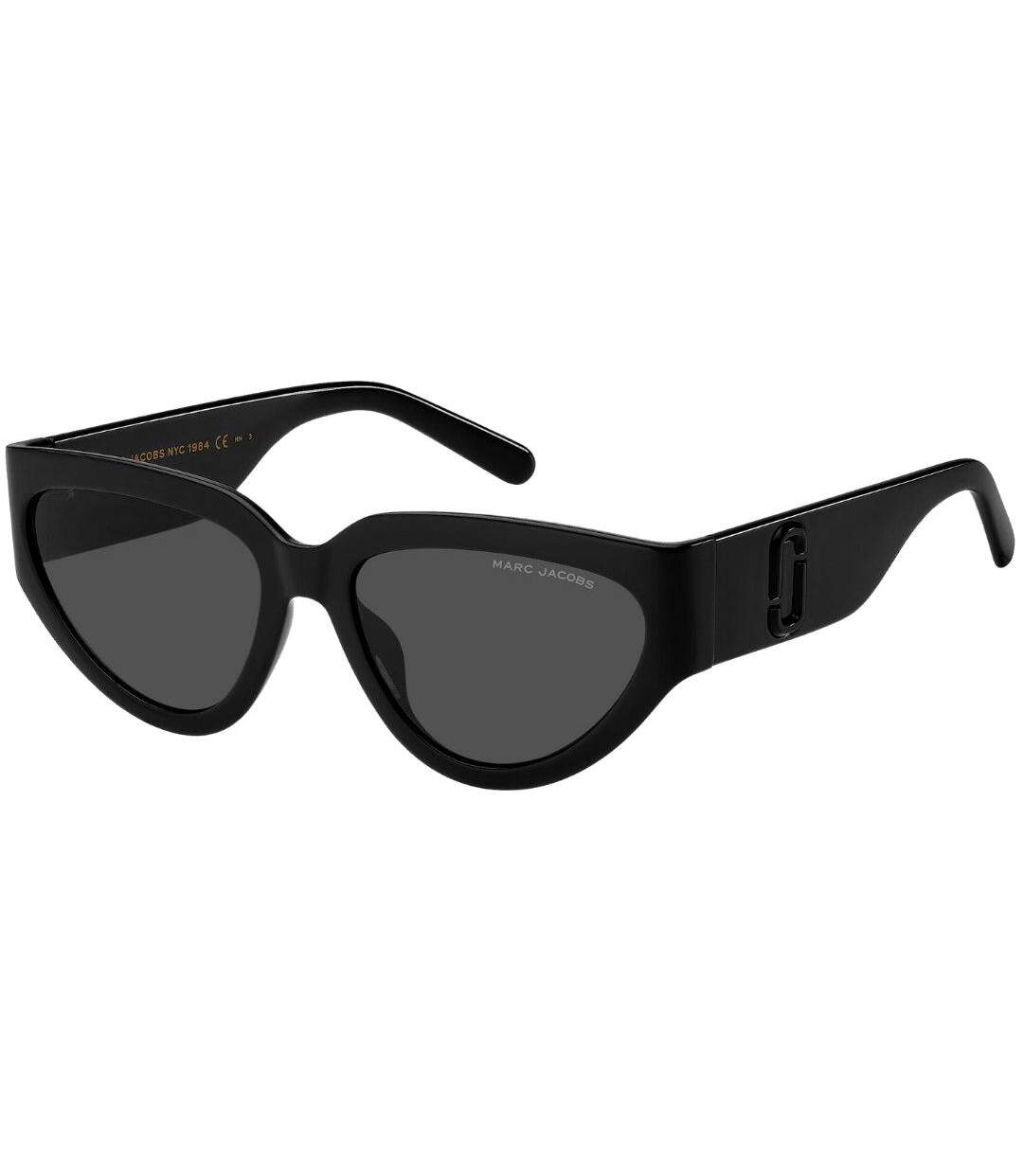 Lunettes De Soleil Motif/style Œil De Chat Femme Taille Unique Noir Gris Marc Jacobs-2