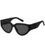 Lunettes De Soleil Motif/style Œil De Chat Femme Taille Unique Noir Gris Marc Jacobs-2