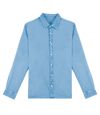 Native Spirit Mens Washed Long-Sleeved Shirt (Cool Blue)