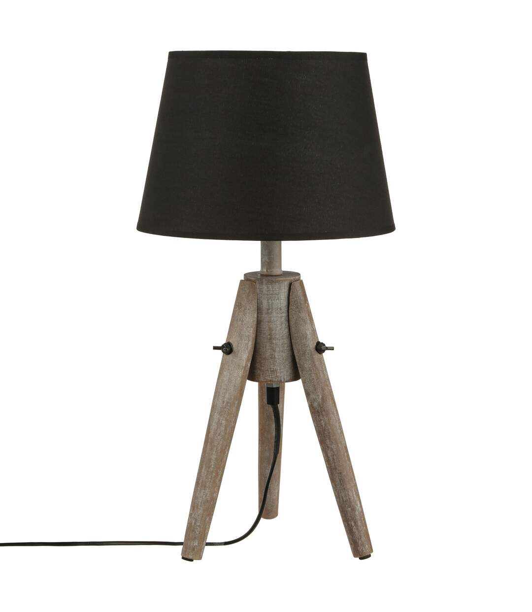 Lampe Bois - H. 46 cm.-1