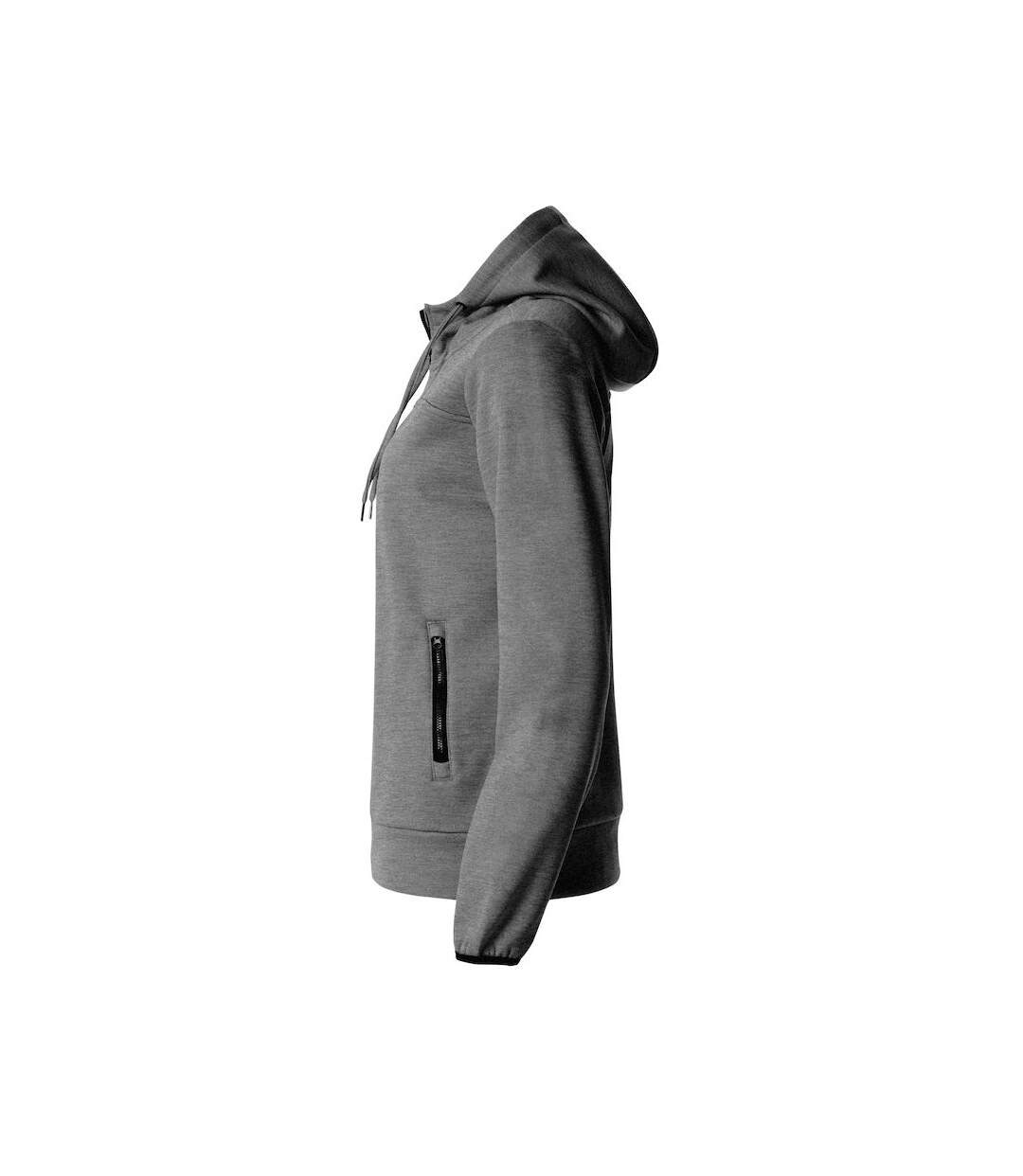 Veste à capuche ottawa femme gris chiné Clique