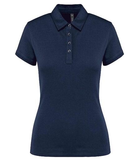 Polo jersey manches courtes - Femme - K263 - bleu marine