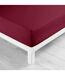 Drap Housse en Coton Biolina 180x200cm Bordeaux-2