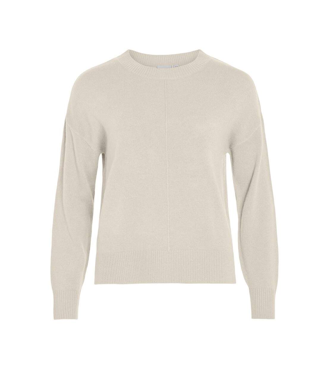 Pull beige femme vila jude-1