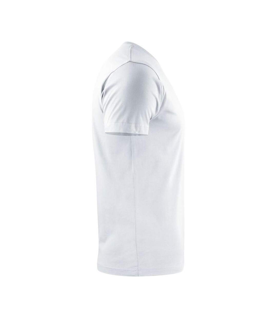 T-shirt Homme Blanc Printer-3
