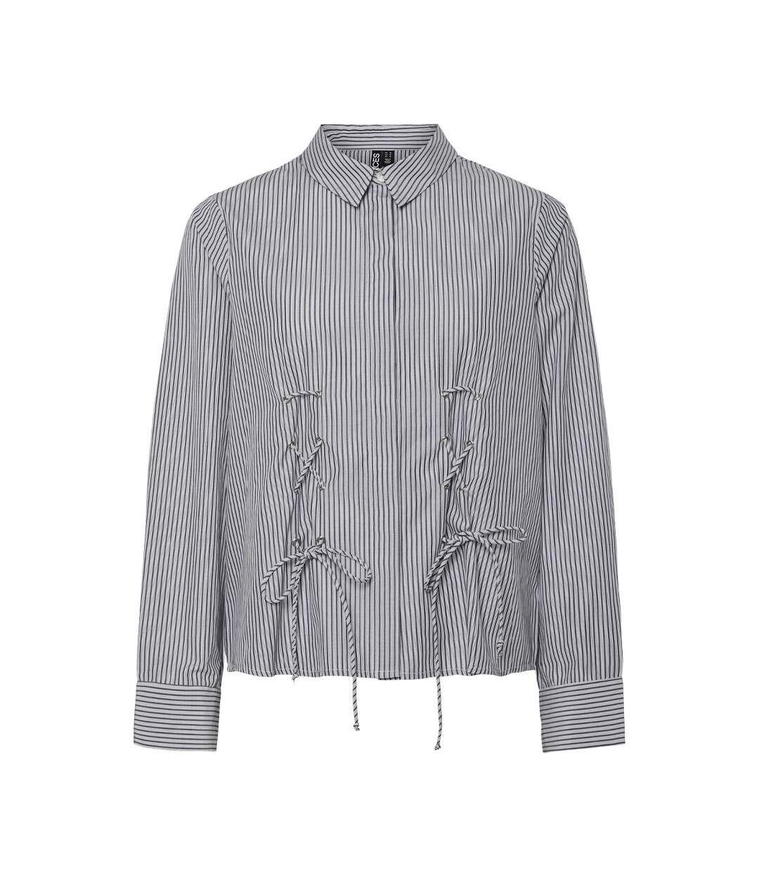 Chemise marine à rayures femme pieces fabriella-1
