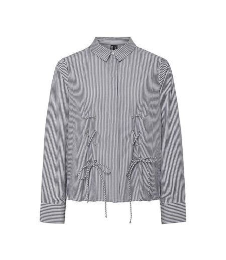 Chemise marine à rayures femme pieces fabriella