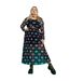 Womens/ladies All-over Print Mesh Midi Dress Black The Nightmare Before Christmas-1