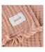 Lark cotton crinkled throw pink clay Yard