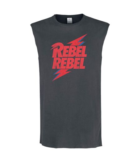 Débardeur Sans Manches Rebel Rebel Adulte Charbon Amplified