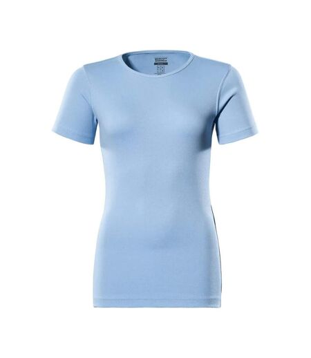 Womens/ladies Crossover Arras T-shirt Light Blue Mascot