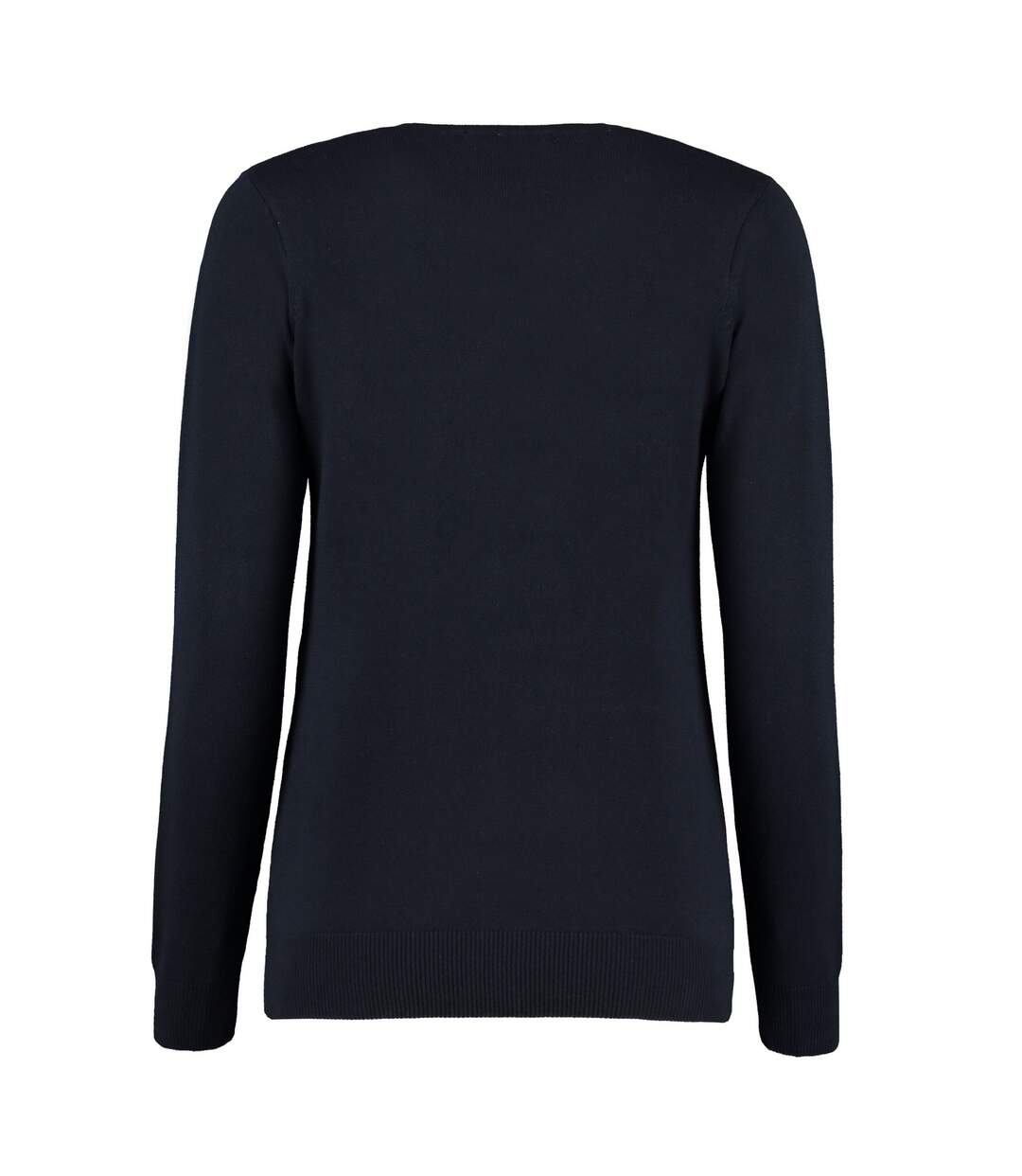 Womens/ladies arundel cotton v neck sweatshirt navy Kustom Kit