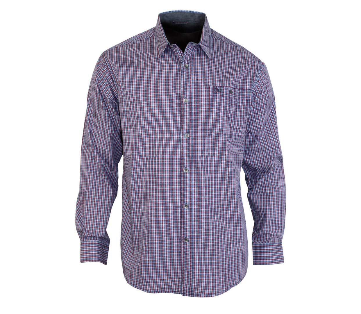 Chemise à carreaux manches longues TORY1-1