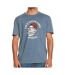 T-shirt Bleu Homme Quiksilver Skullss - L